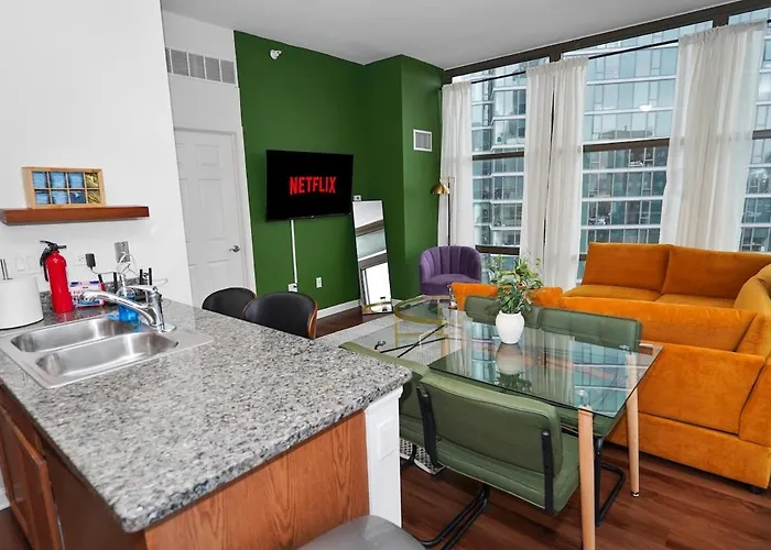 Skyline 2br On 20th Floor Near Grant Park With Paid Parking Apartamento